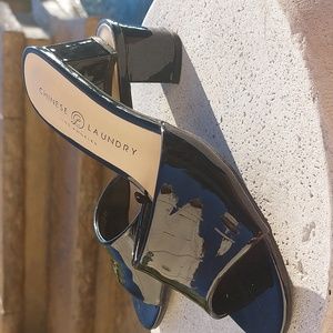 Chinese Laundry Patent leather slip on shoes
